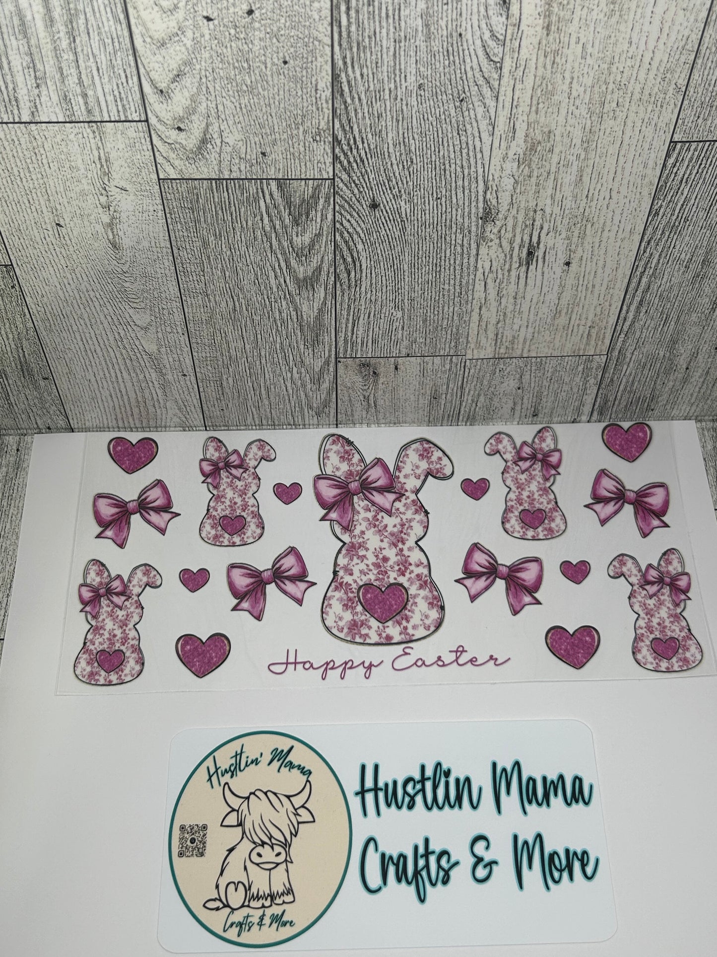 Purple Easter Bunnies #E6 UVDTF WRAP