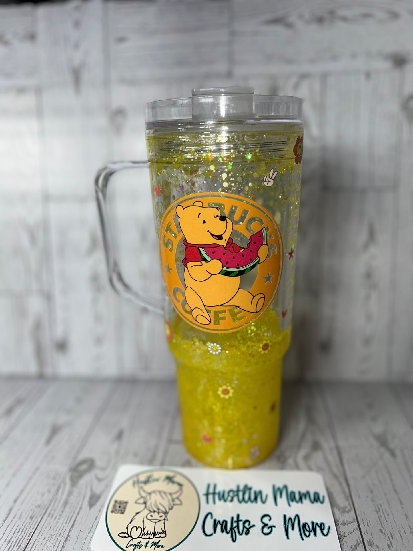 Yellow Bear Lava Flow Snowglobe