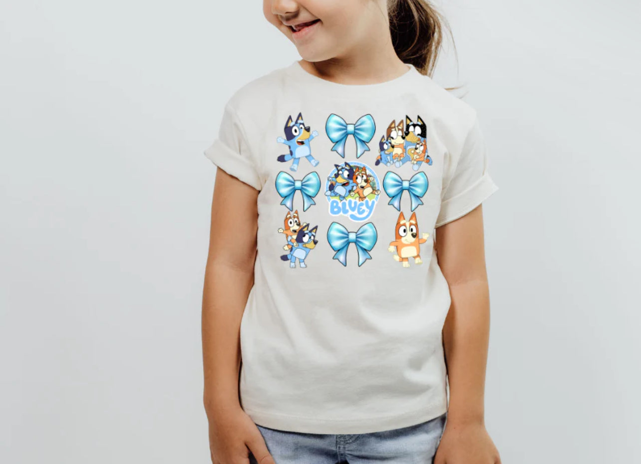 B Bows FULL COLOR Screenprint (youth size)