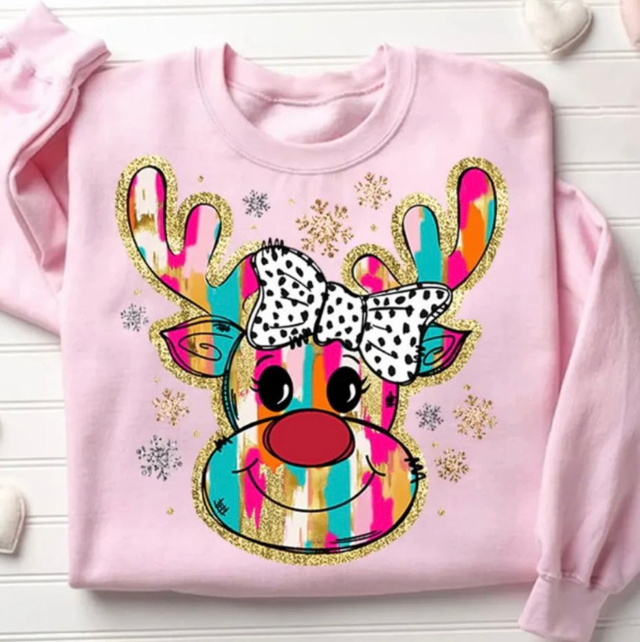 Glitter DEER FULL COLOR ScreenPrint (adults)