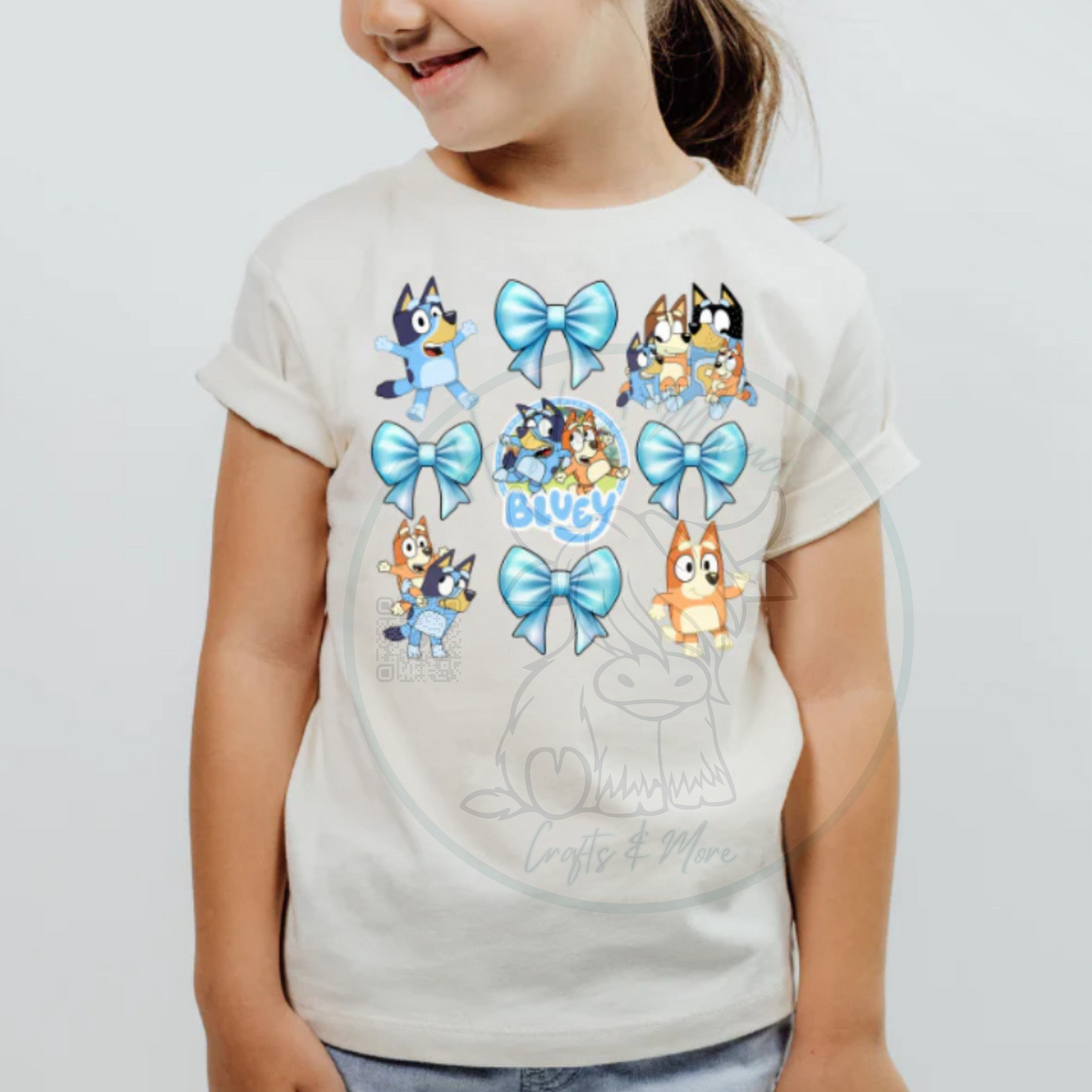 B Bows FULL COLOR Screenprint (youth size)