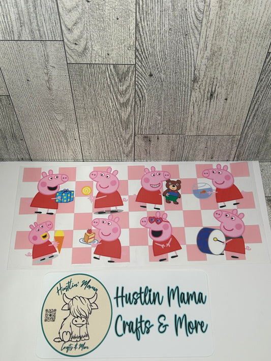 Peppa Pig #K59 UVDTF WRAP