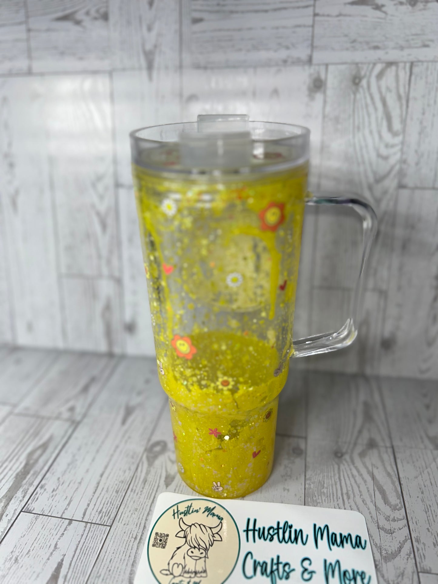 Yellow Bear Lava Flow Snowglobe
