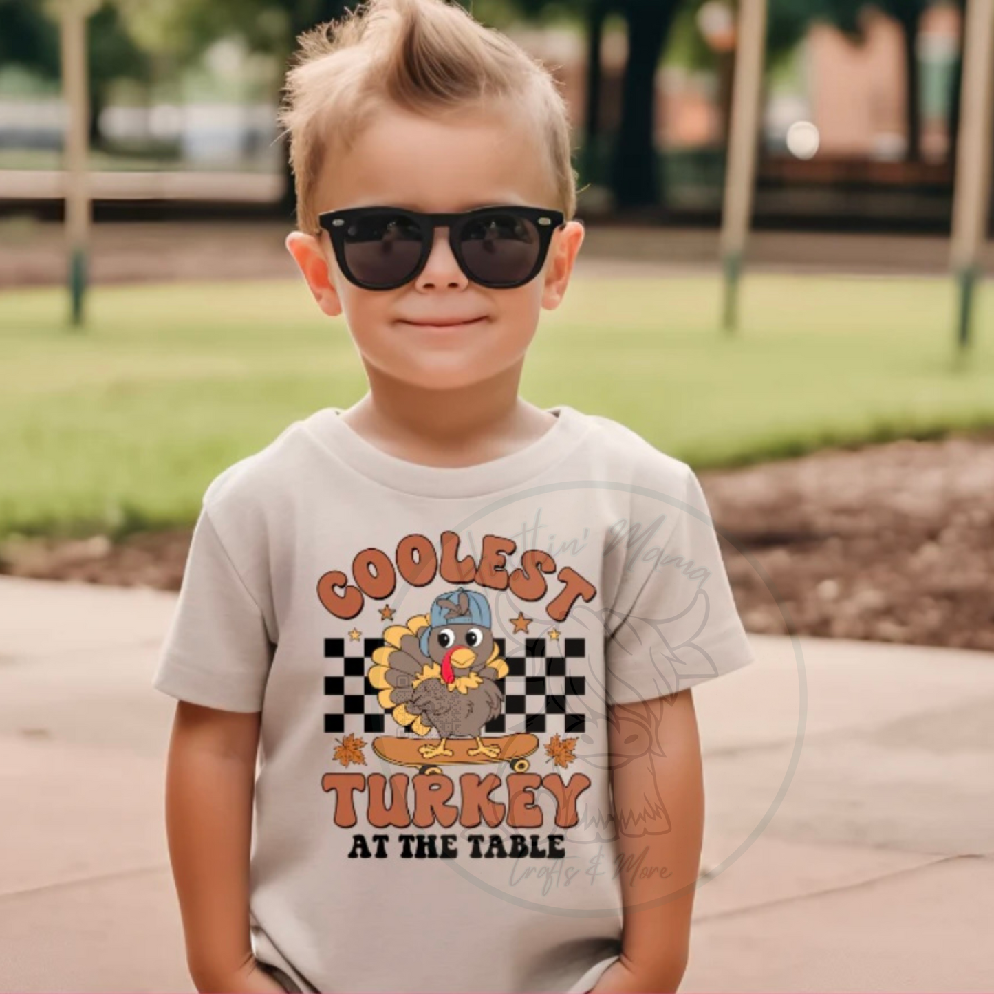 Coolest Turkey FULL COLOR Screen Print (kids)