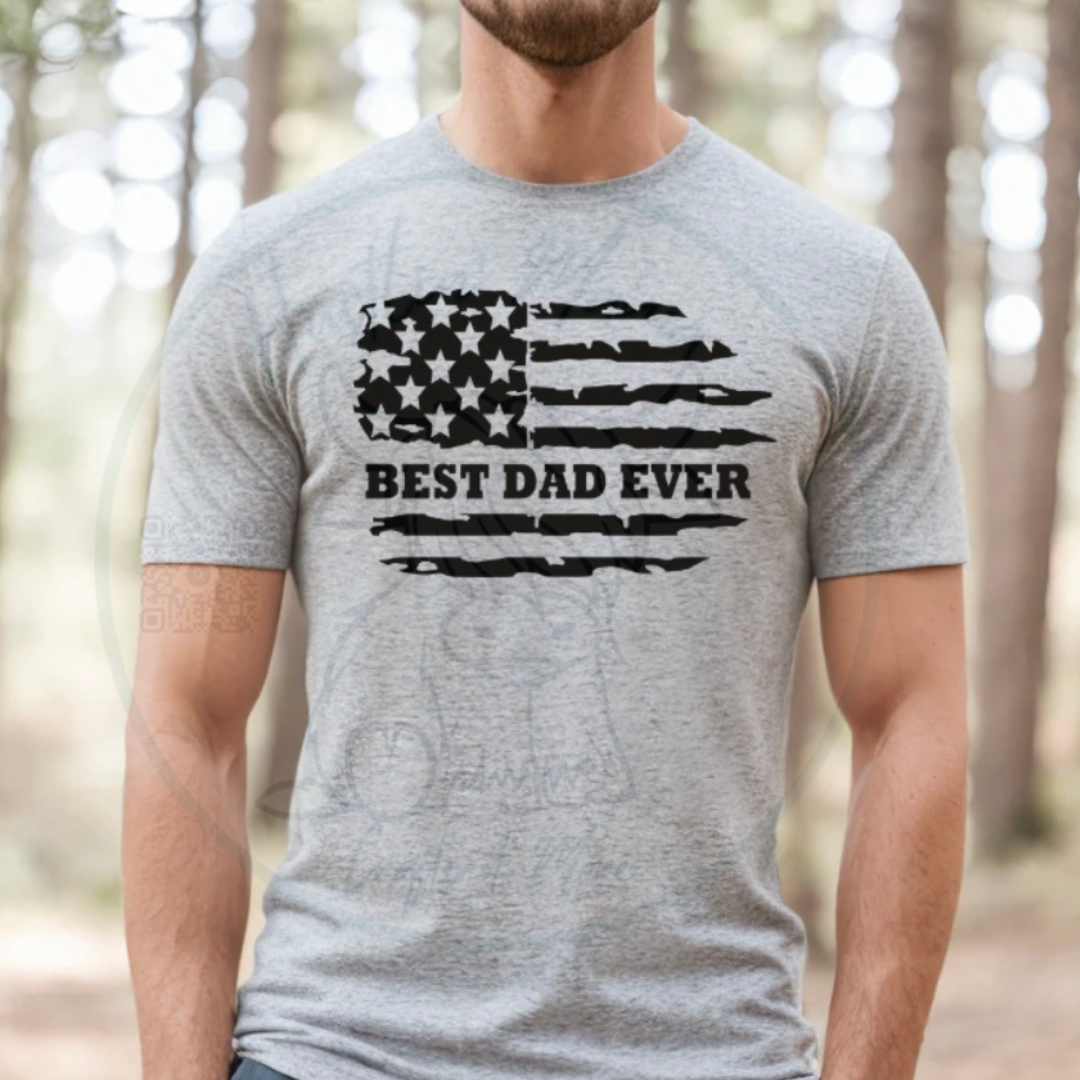 Best Dad Ever American Flag