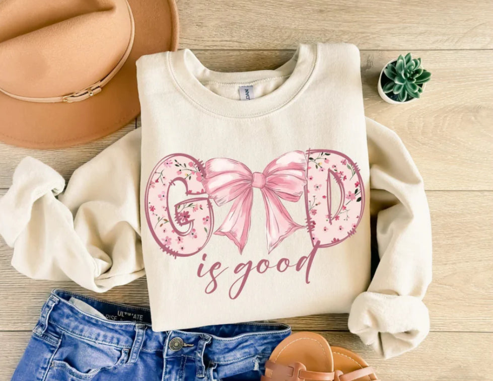 God is Good Pink FULL COLOR ScreenPrint