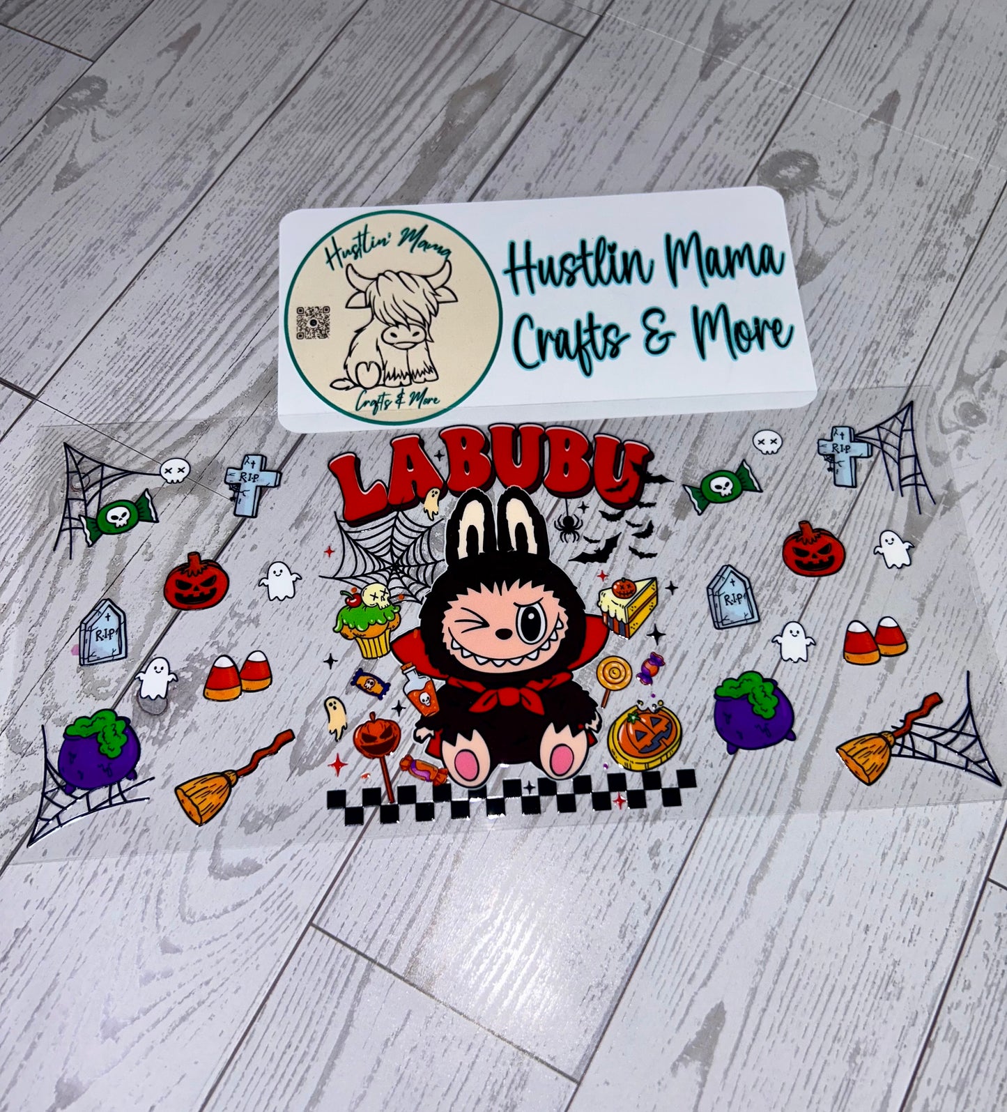 LABUBU RED HALLOWEEN #H1 UVDTF WRAP