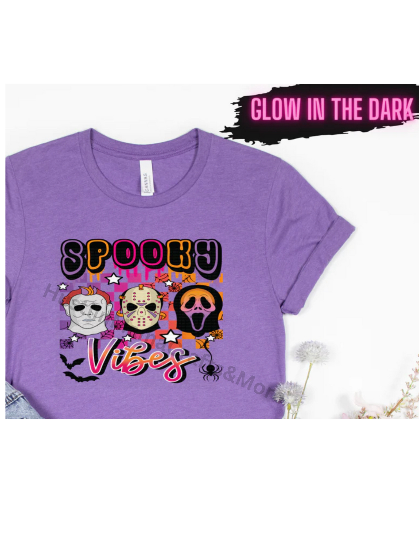 Glow in the Dark Spooky Checkered Vibes