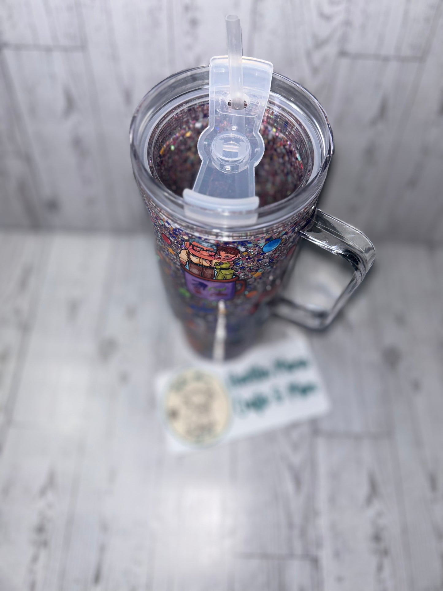 UP 40oz Plastic Snowglobe