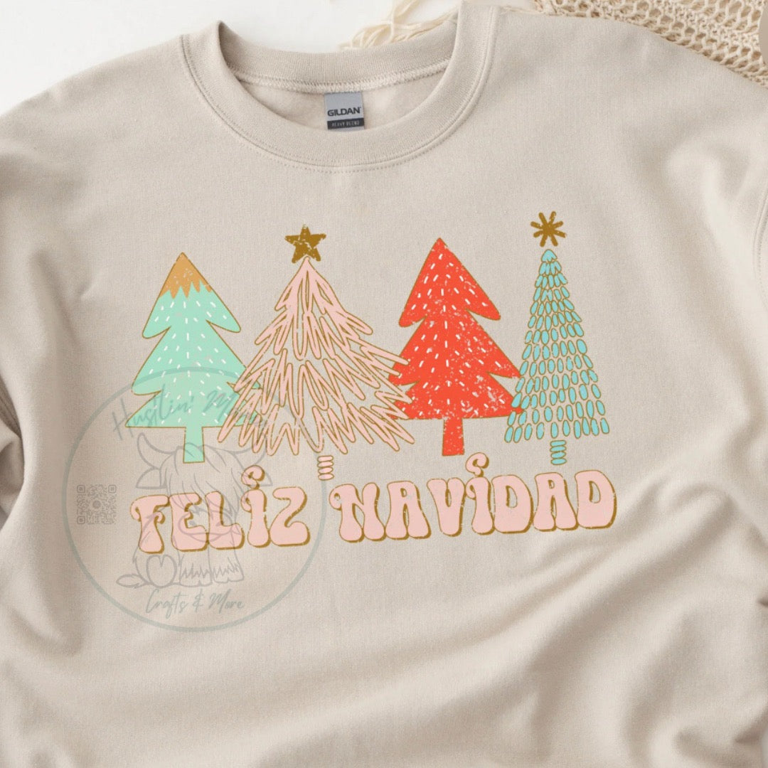 Feliz Navidad (Pink Words)