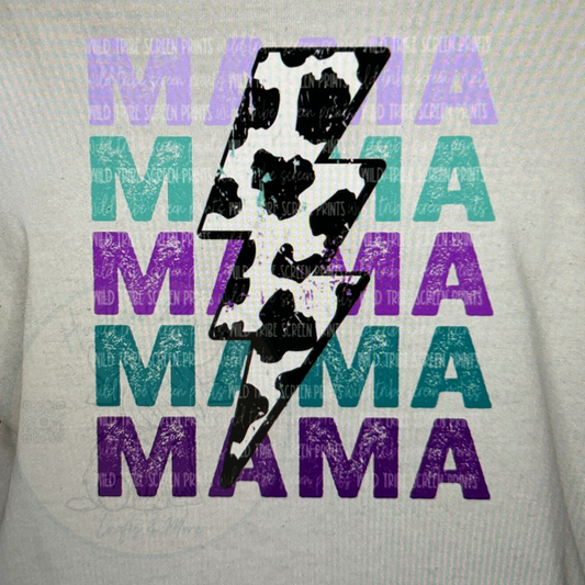 Mama Purple Cheetah Bolt
