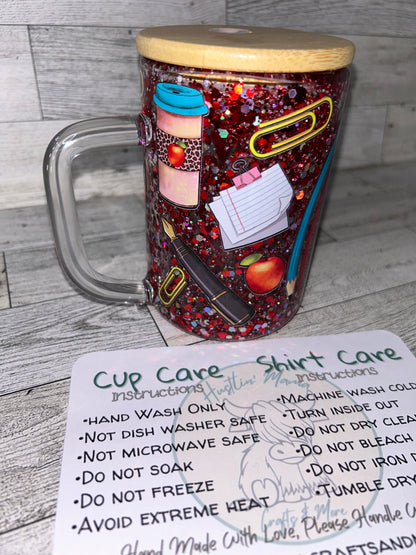 Teacher Life Mug (snowglobe)