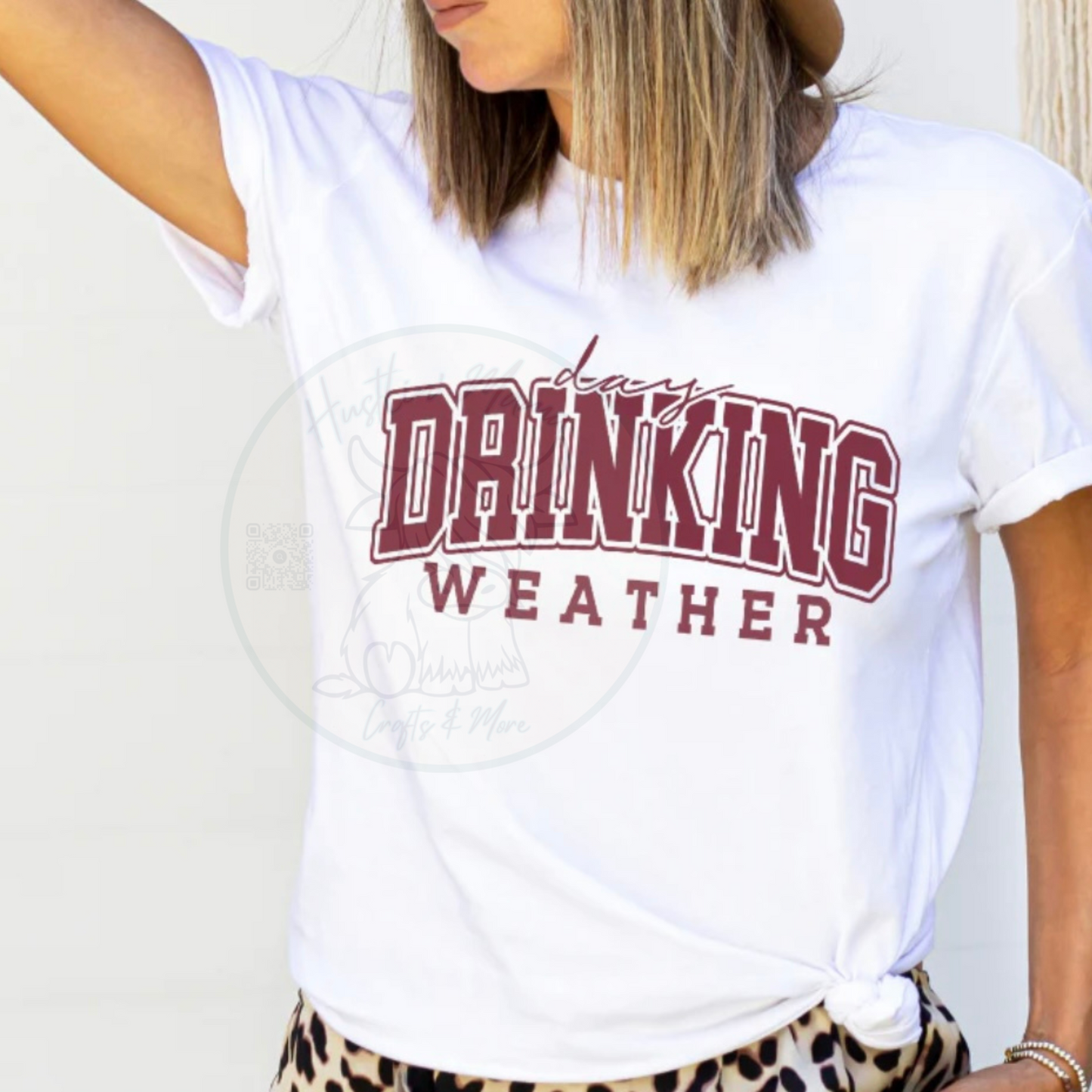 Day Drinking Weather Single Color Screen Print (Adults)