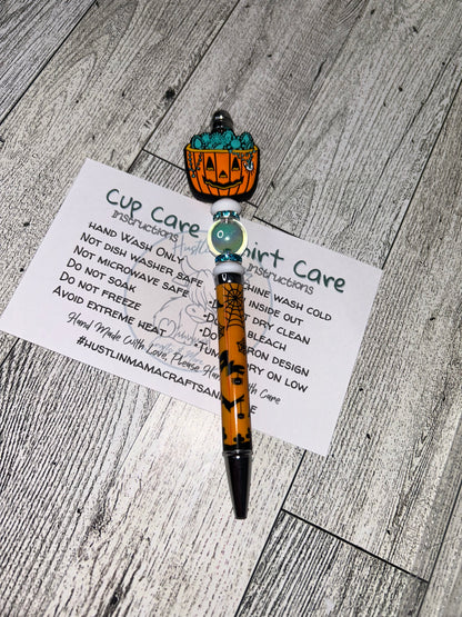 Turquoise Pumpkin Pen