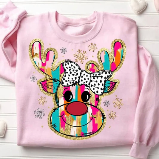 Glitter DEER FULL COLOR ScreenPrint (adults)