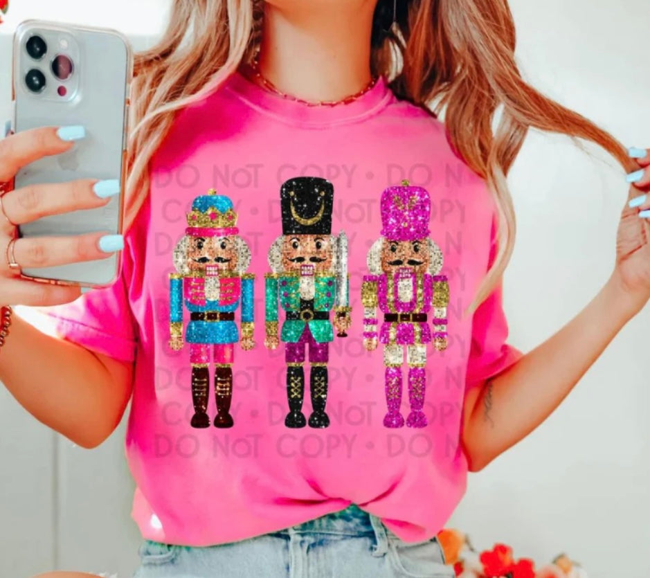 Glitter Nutcracker Full Color Screen Print (Kids)