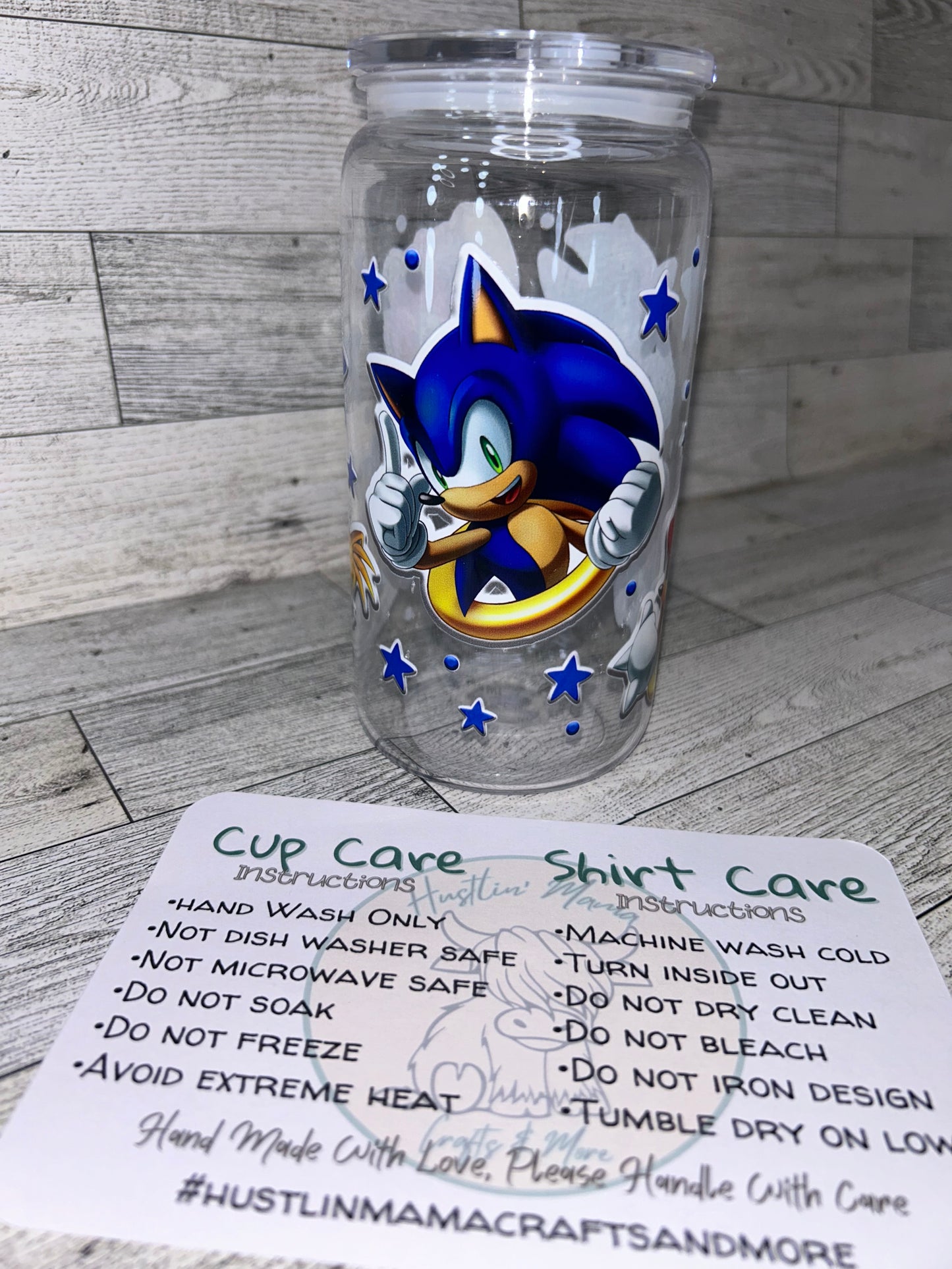 Blue Hedgehog (acrylic cup)