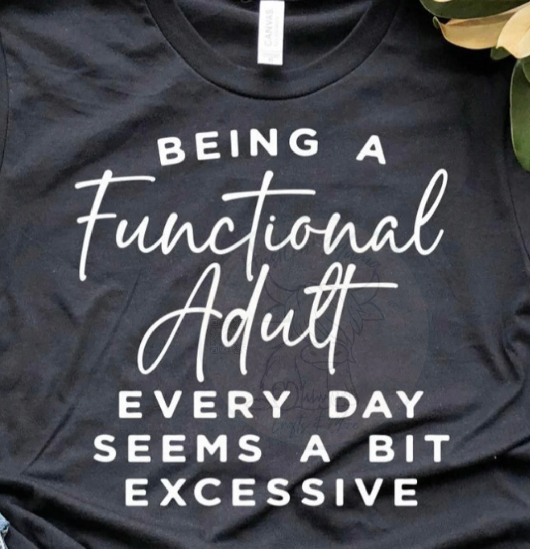 Functional Adult Single Color Screen Print (Adults)