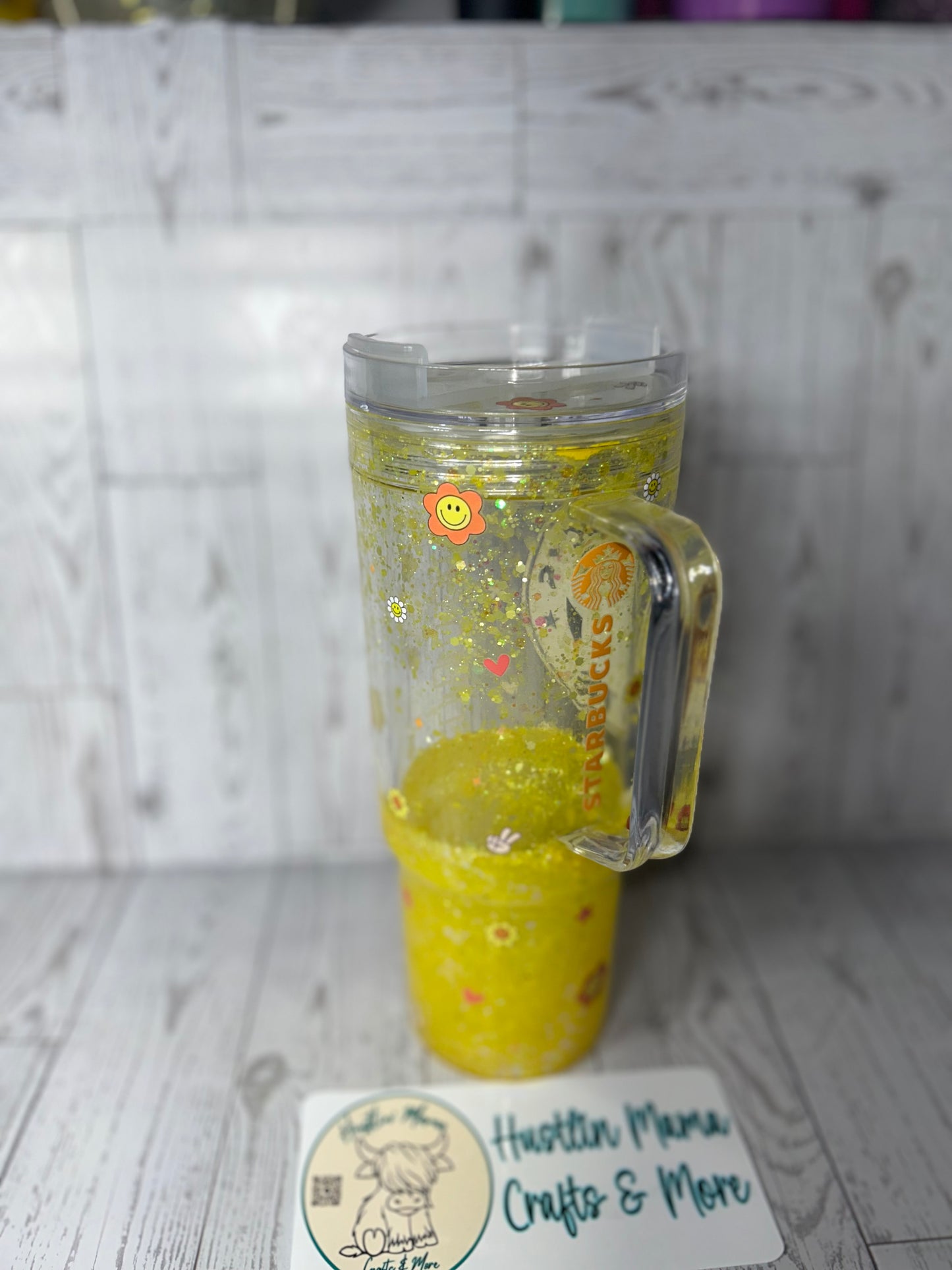 Yellow Bear Lava Flow Snowglobe