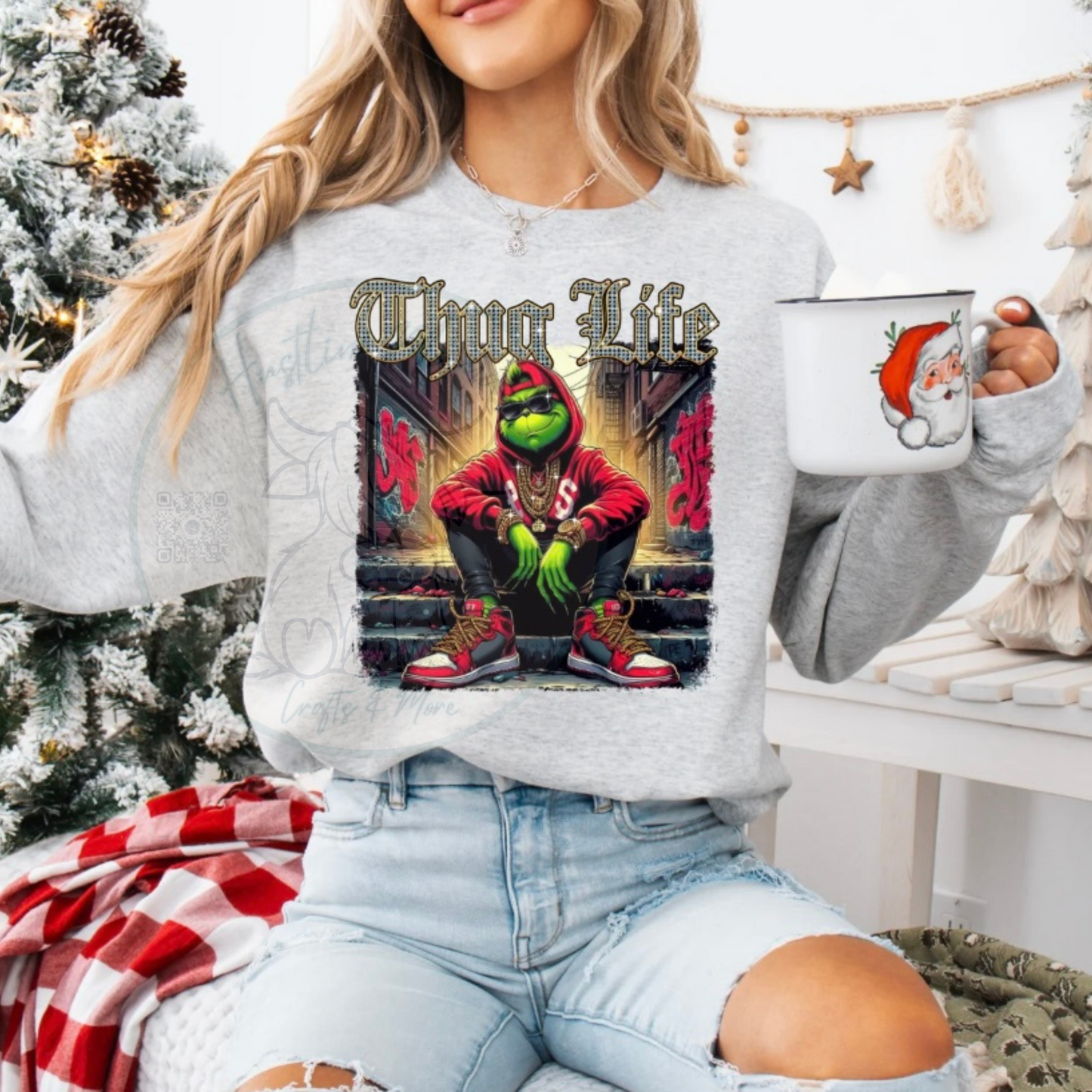 Thug Life Green Man FULL COLOR Screen Print (adults)