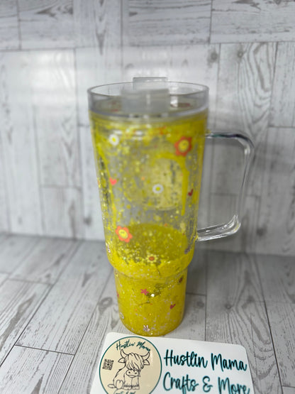 Yellow Bear Lava Flow Snowglobe