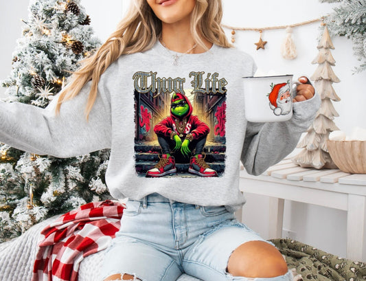 Thug Life Green Man FULL COLOR Screen Print (adults)