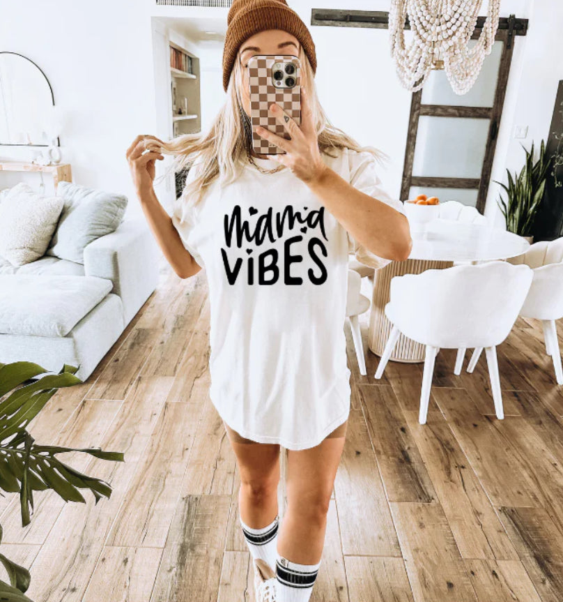 Mama Vibes Single Color Screen Print (Adults)