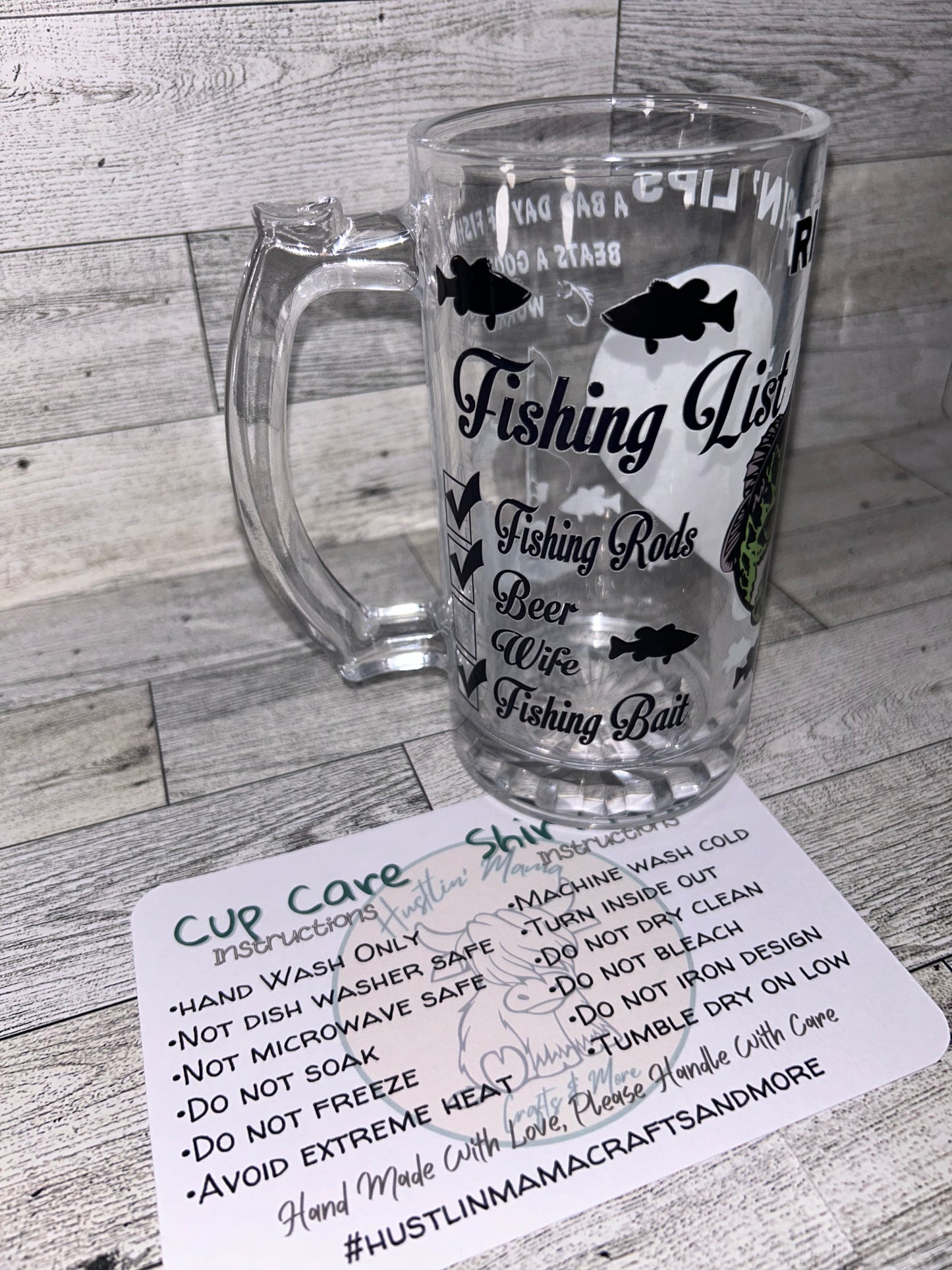 Bass Pro Clear Beer Mug