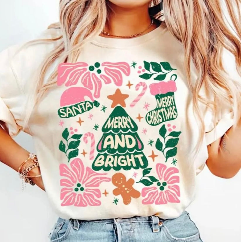 Merry and Bright Pink Flowers