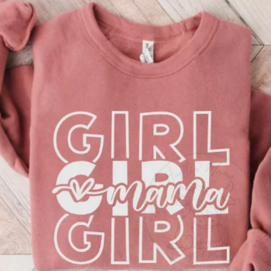 Girl Mama Single Color Screen Print (Adults)