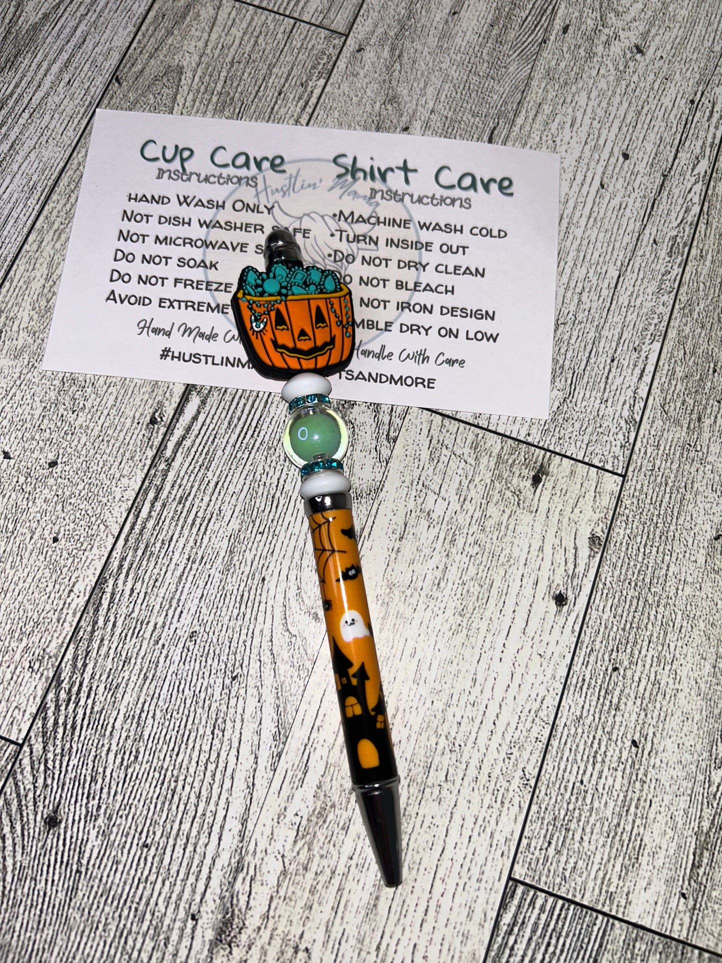 Turquoise Pumpkin Pen