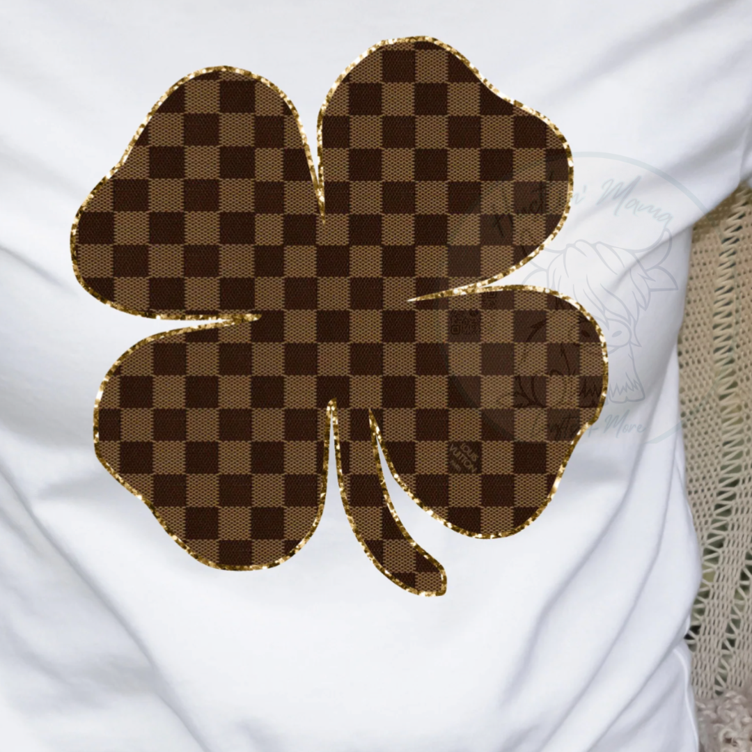 Brown Print Clover