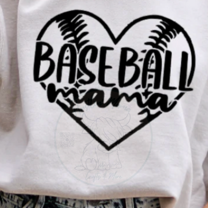 Baseball Mama Heart