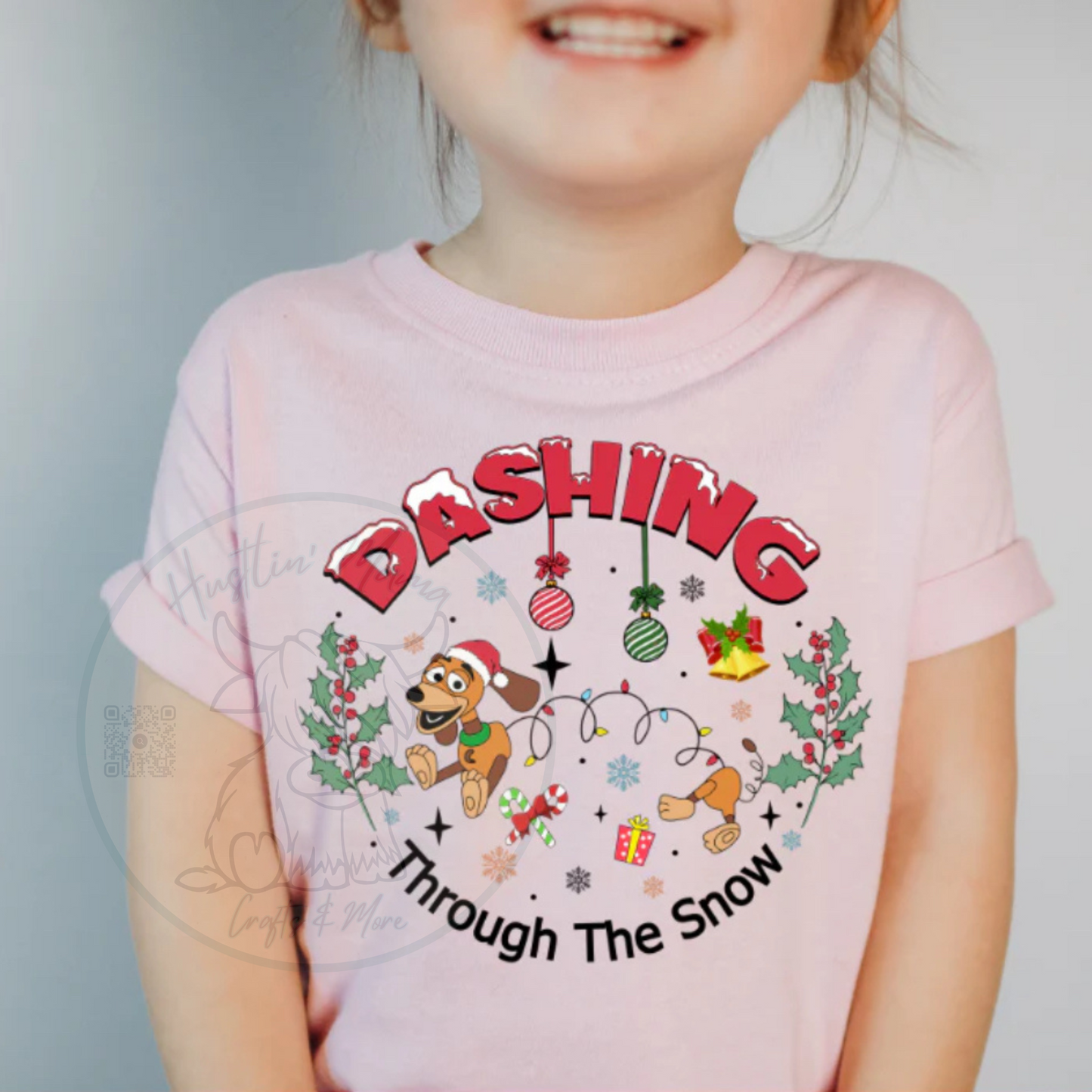 Dashing Through The Snow FULL COLOR Screen Print (kids)