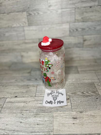 Toys Christmas (red lid)Glass Cup