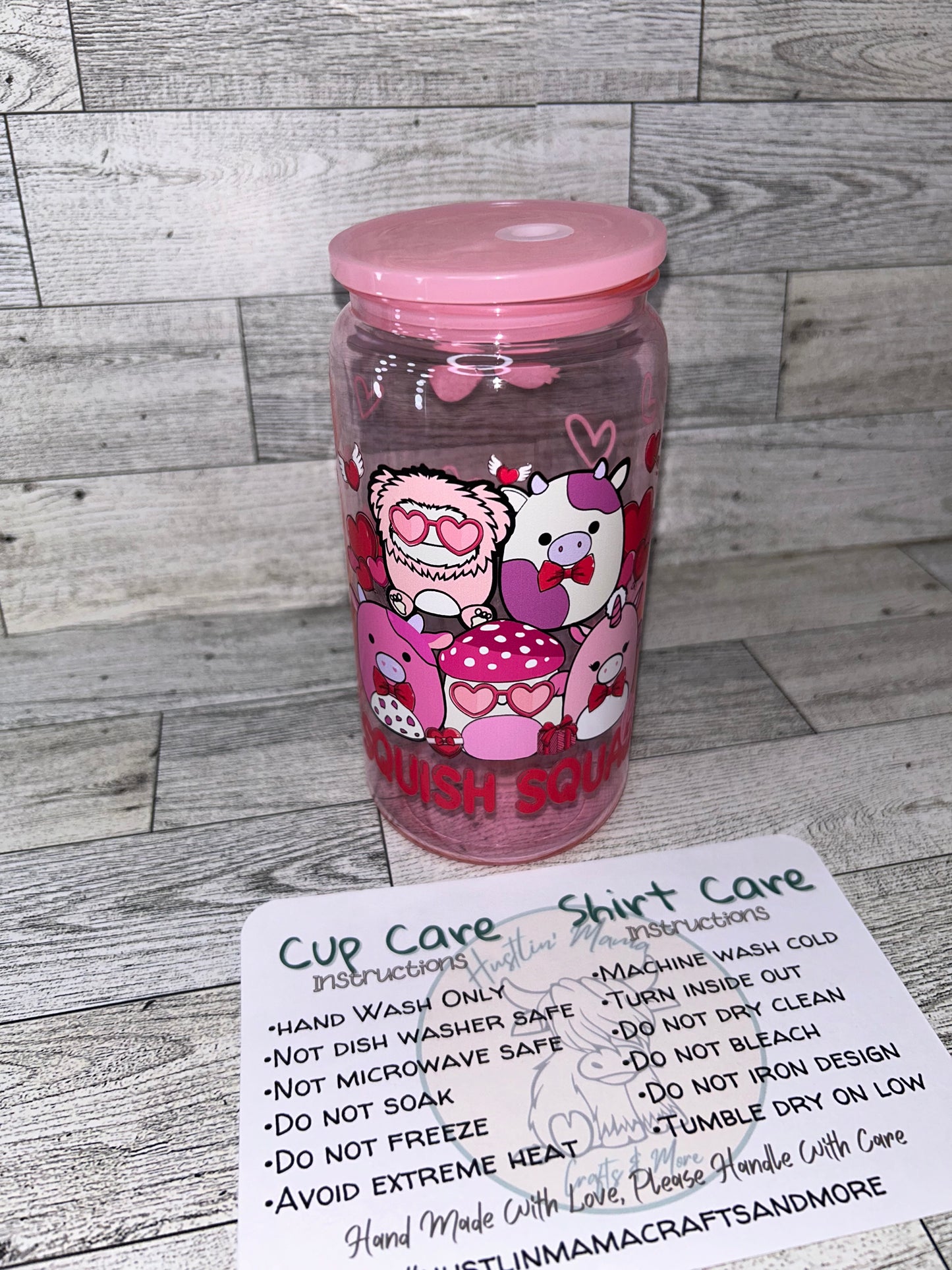 Squish Squad Light Pink Cup (acrylic cup)