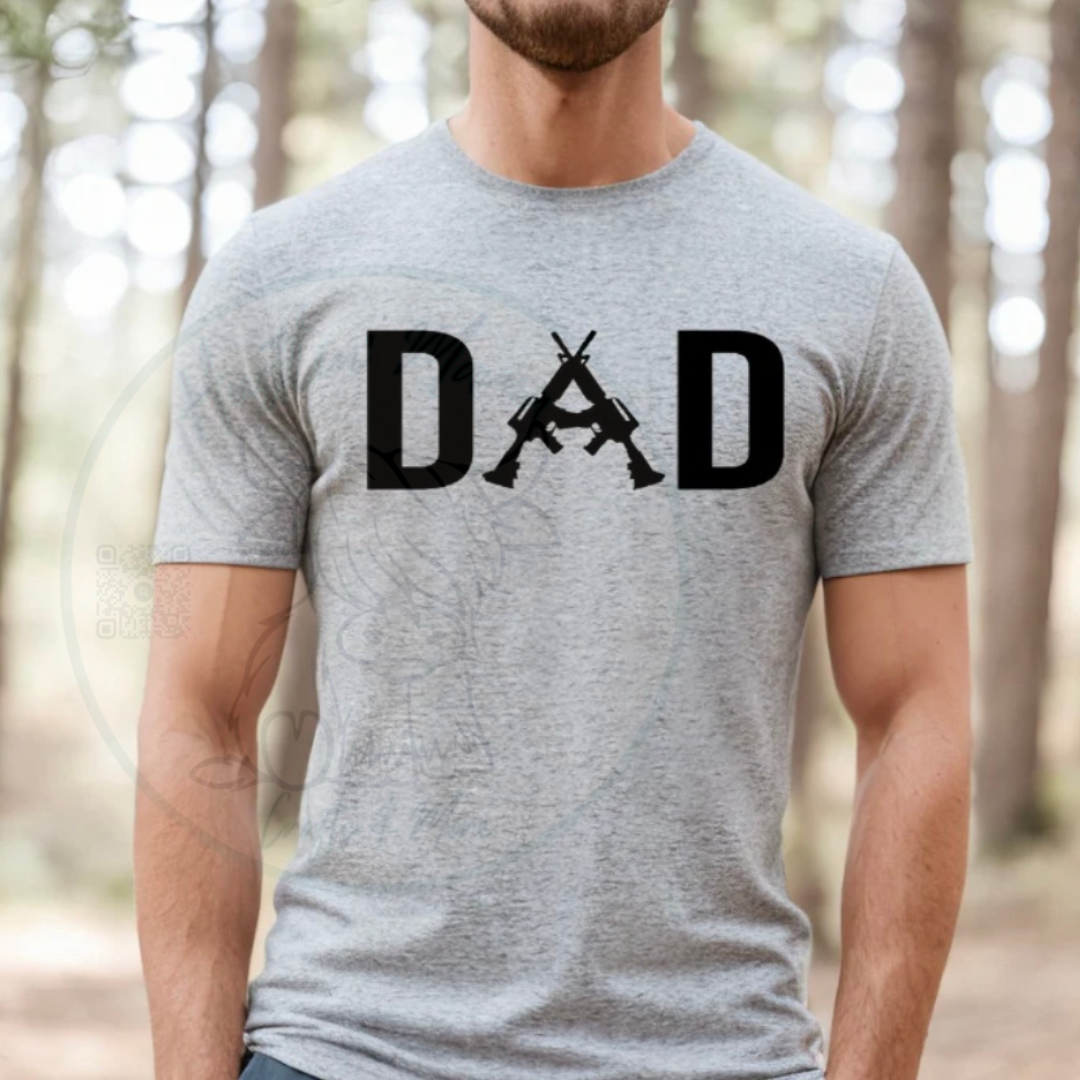 Basic Dad Single Color Screen Print (Adults)