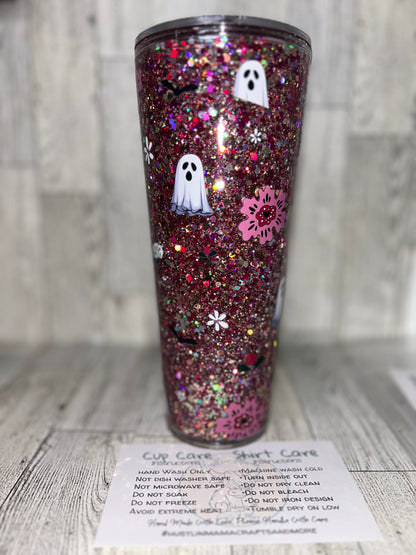 Ghost Acrylic 24oz Snowglobe