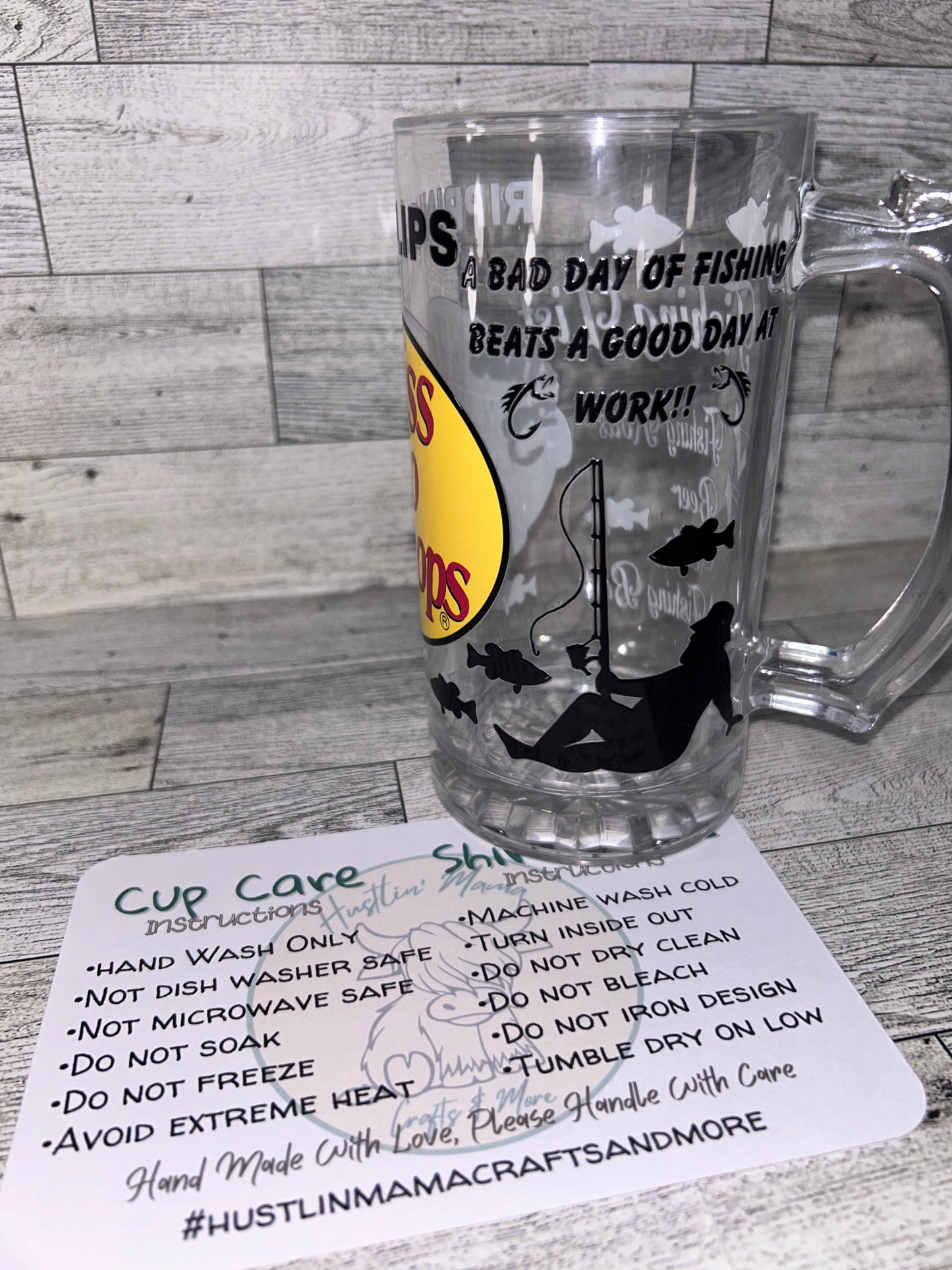 Bass Pro Clear Beer Mug