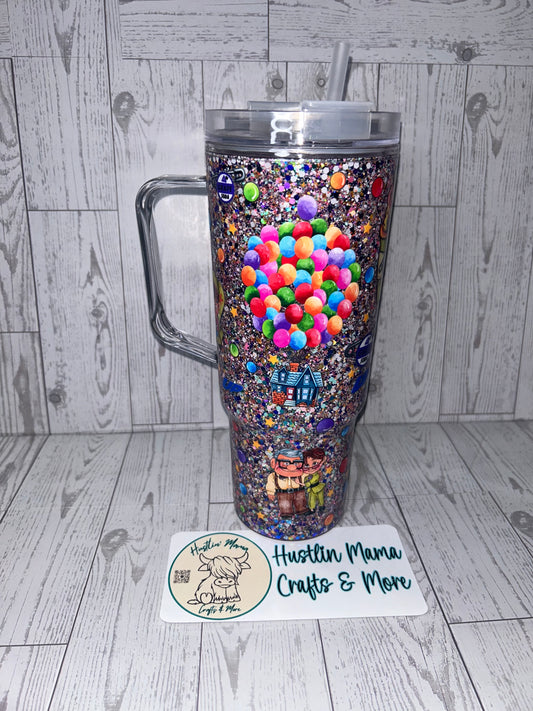 UP 40oz Plastic Snowglobe