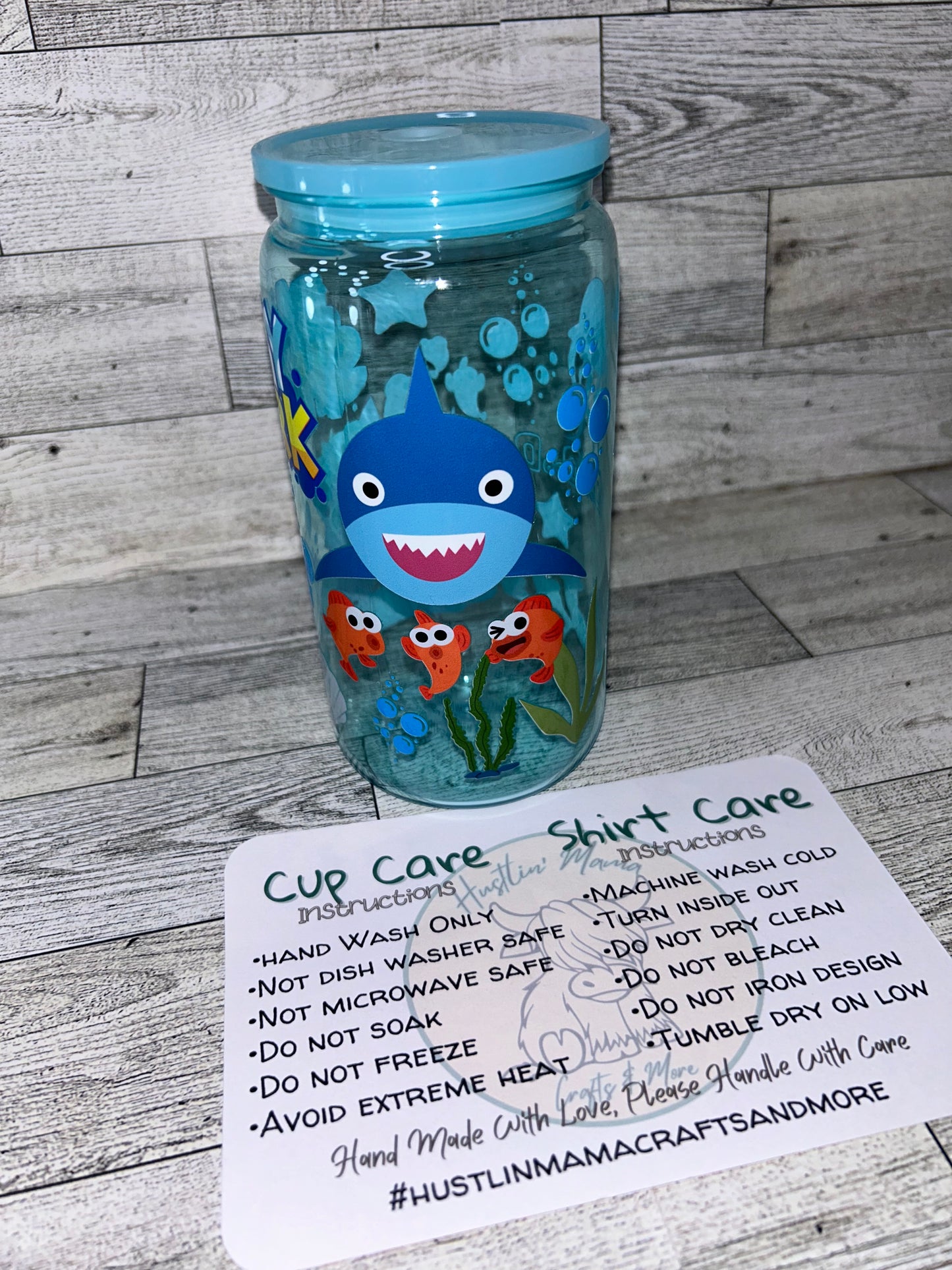 Baby Shark Light Blue Cup (acrylic cup)