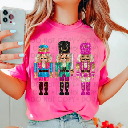 Glitter Nutcracker Full Color Screen Print (Kids)