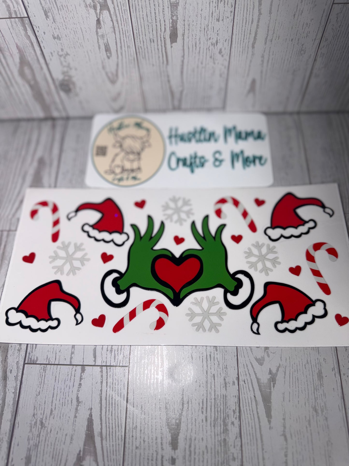 Grinch Heart #C15 UVDTF