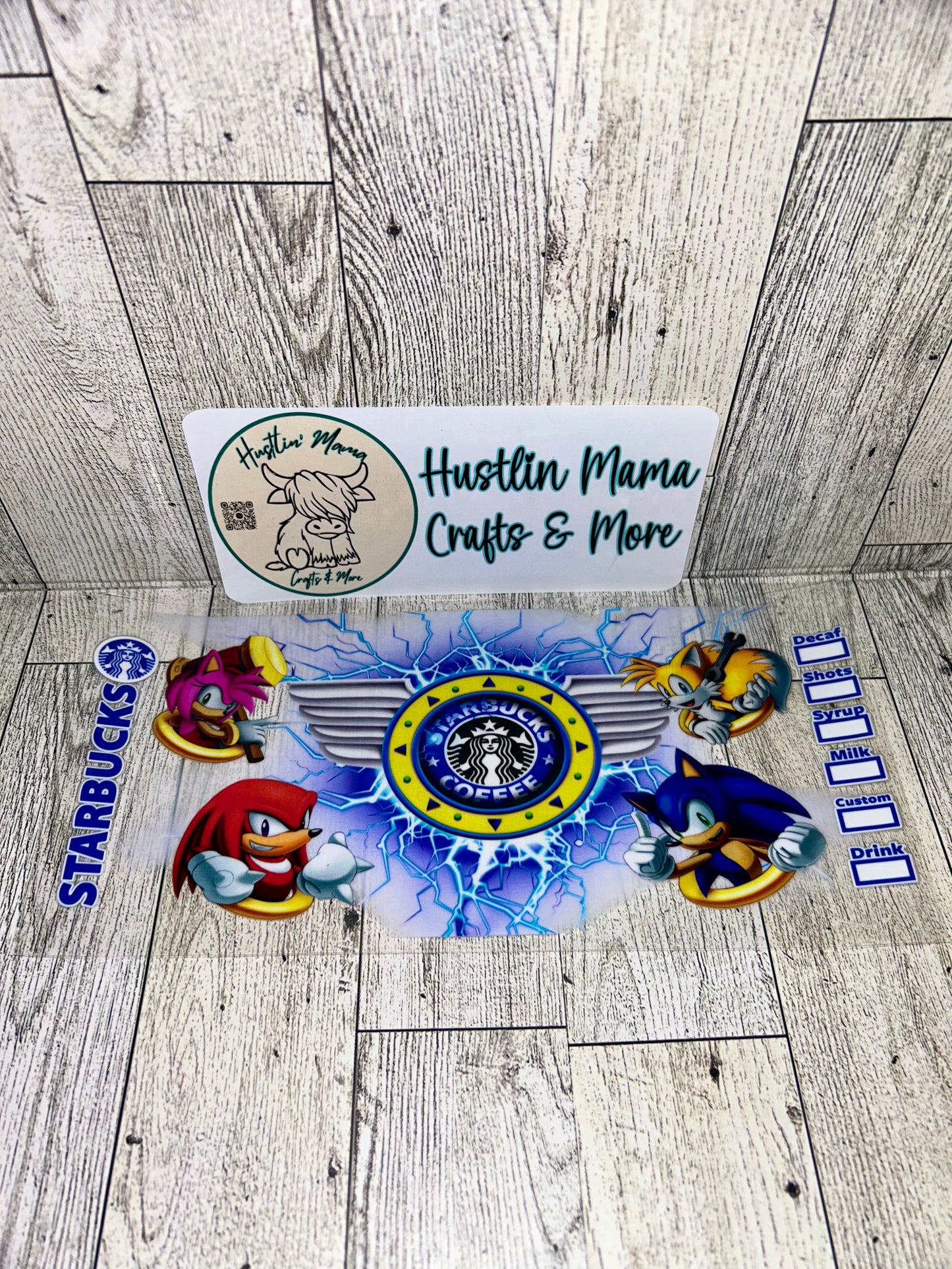 Blue hedgehog starbiess #K5 UVDTF