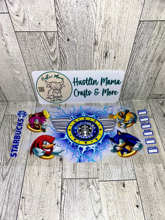 Blue hedgehog starbiess #K5 UVDTF