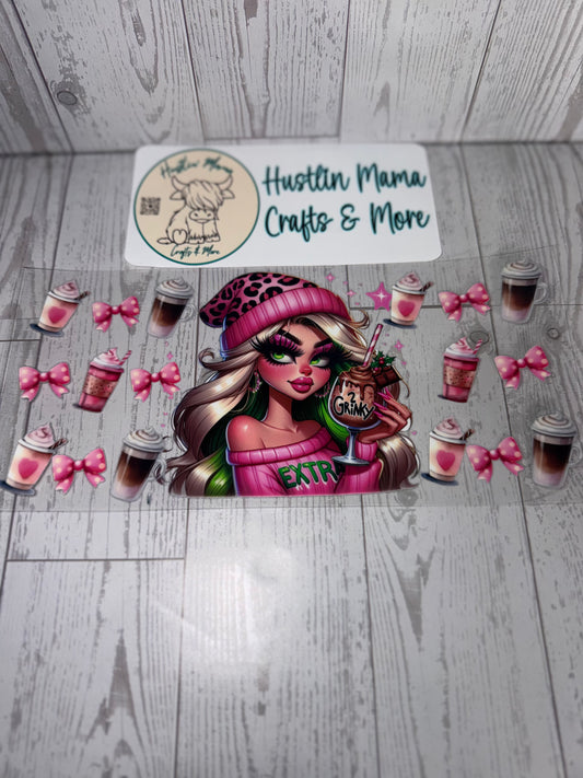 Grinchy Girl #C13 UVDTF