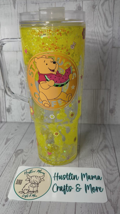 Yellow Bear Lava Flow Snowglobe